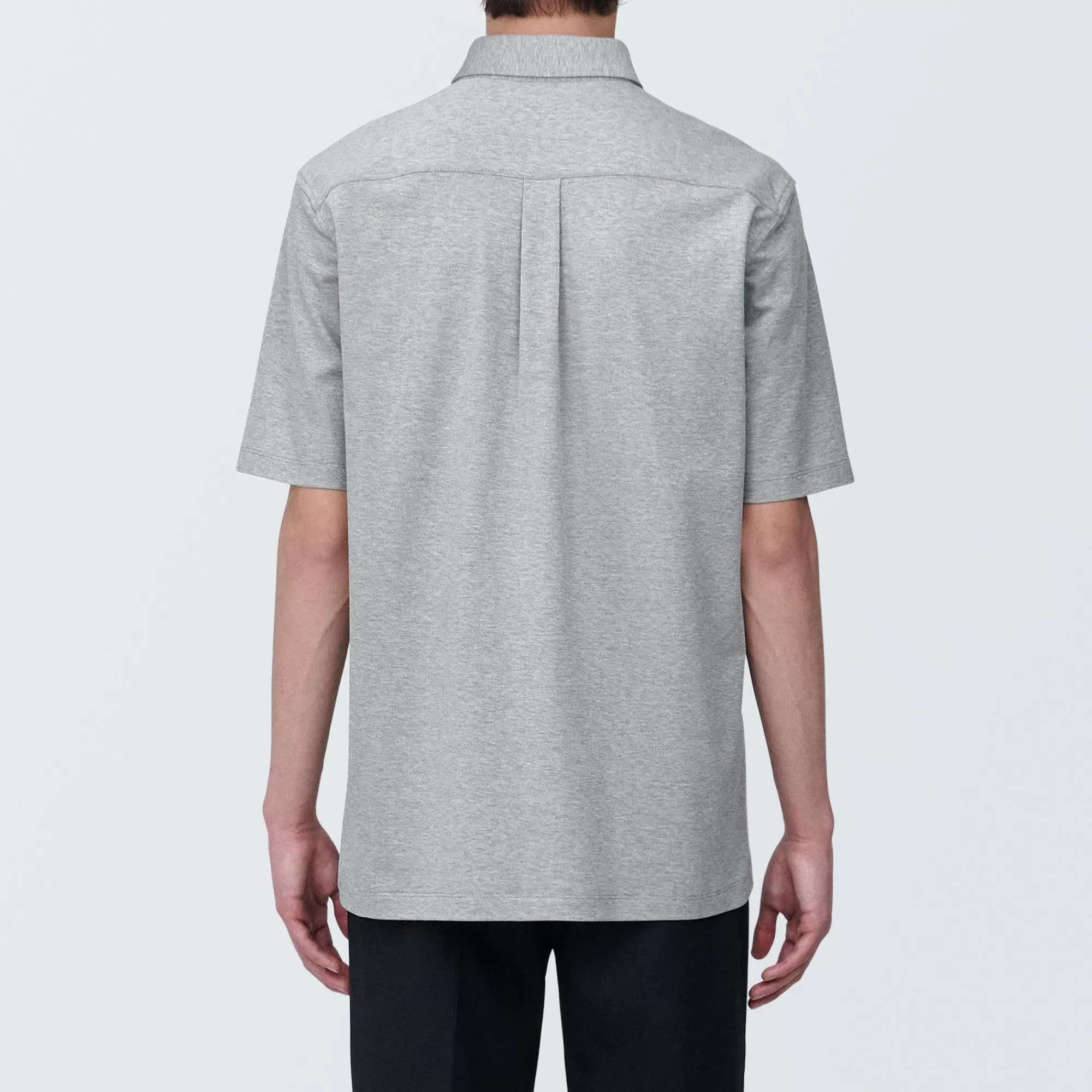 MUJI Men'S Cool Touch Pique Button Down Short Sleeve Polo Shirt Discount