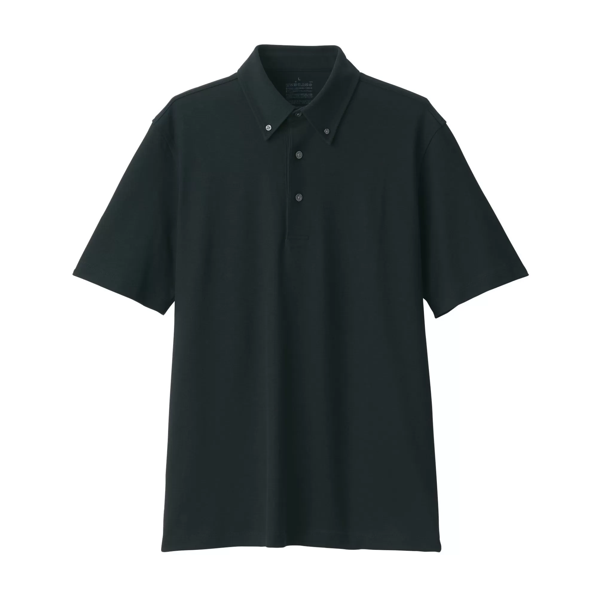 MUJI Men'S Cool Touch Pique Button Down Short Sleeve Polo Shirt Discount