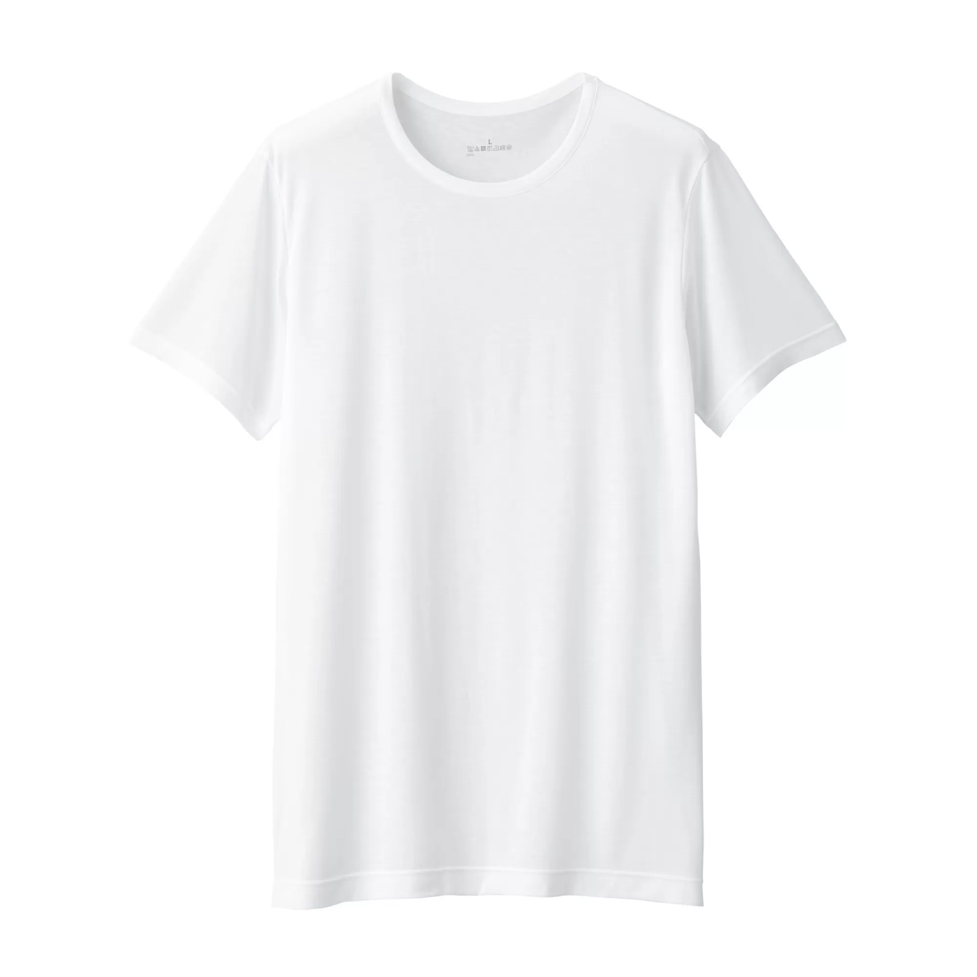 MUJI Men'S Cool Touch Smooth Crew Neck Short Sleeve T-Shirt Outlet