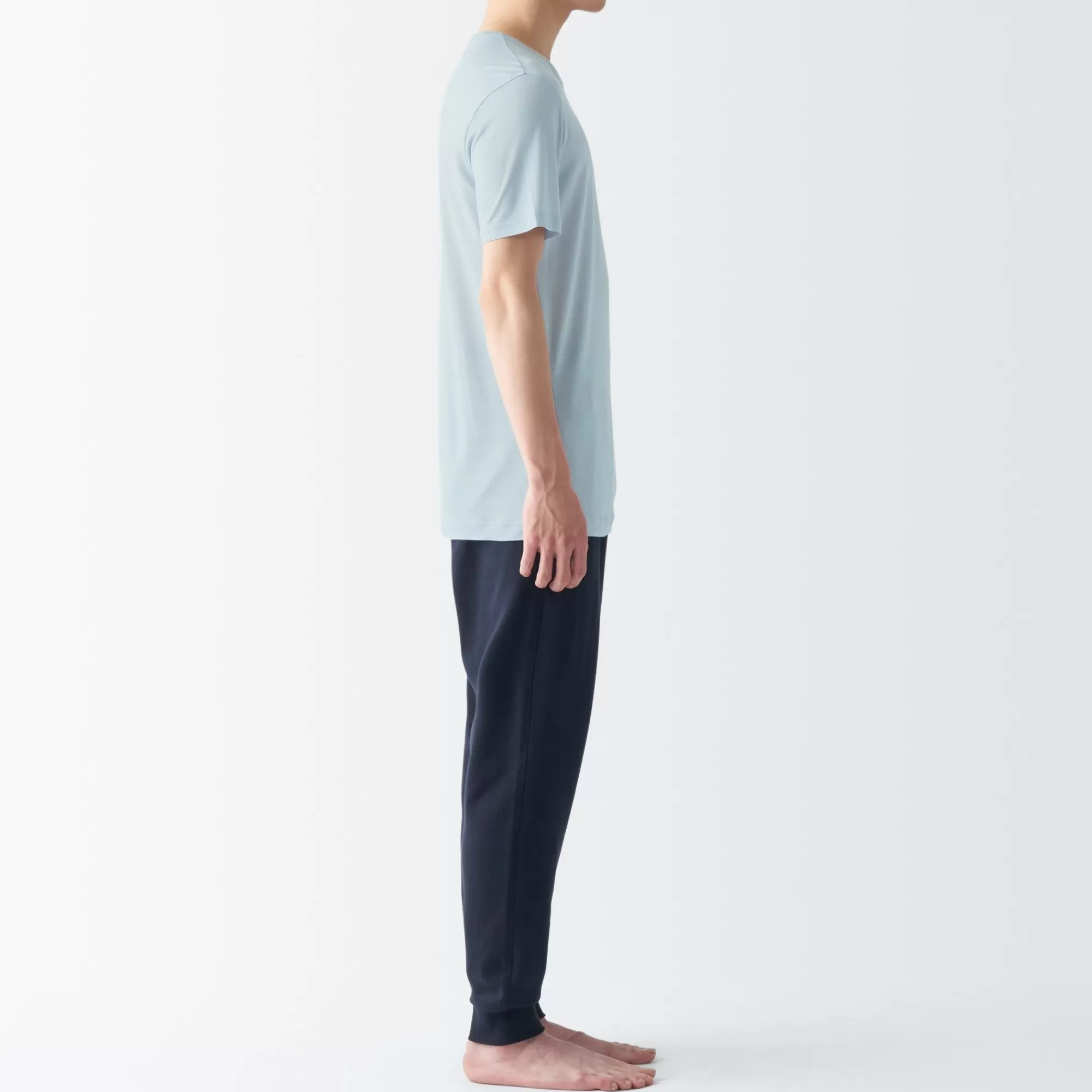 MUJI Men'S Cool Touch Smooth Crew Neck Short Sleeve T-Shirt Outlet