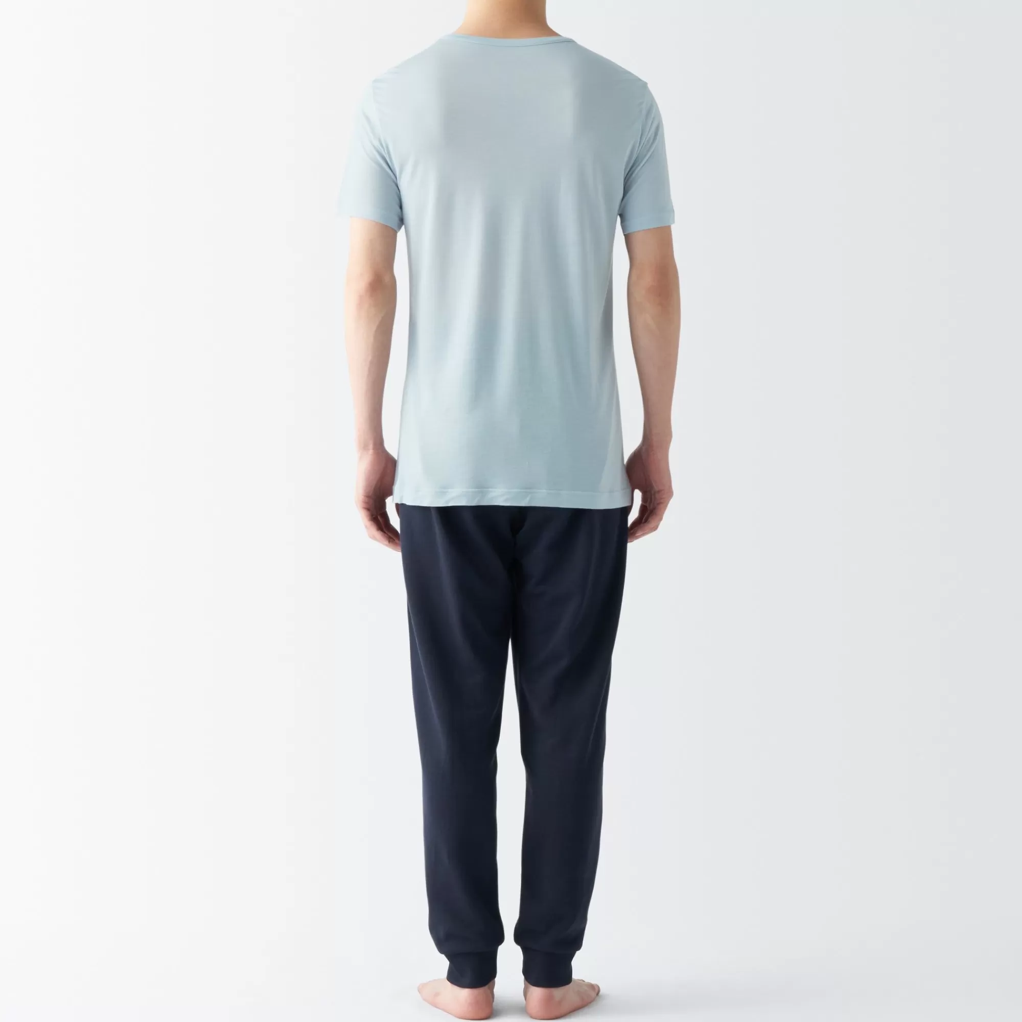 MUJI Men'S Cool Touch Smooth Crew Neck Short Sleeve T-Shirt Outlet