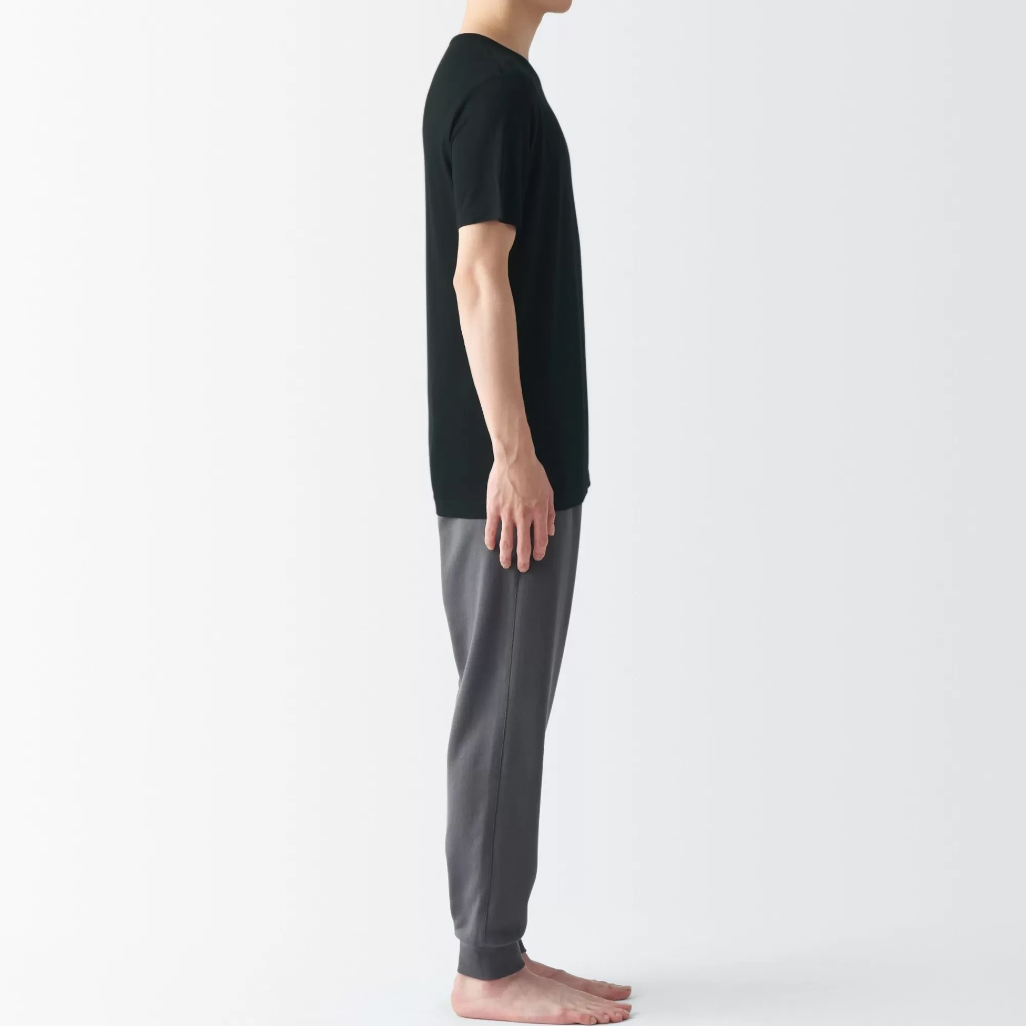 MUJI Men'S Cool Touch Smooth Crew Neck Short Sleeve T-Shirt Outlet