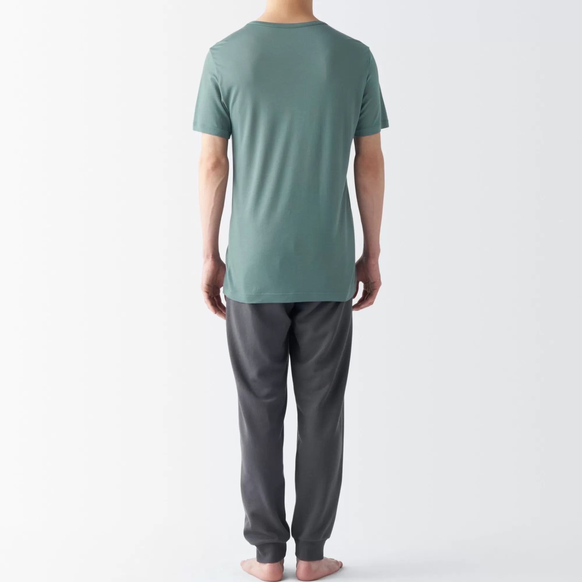 MUJI Men'S Cool Touch Smooth Crew Neck Short Sleeve T-Shirt Outlet