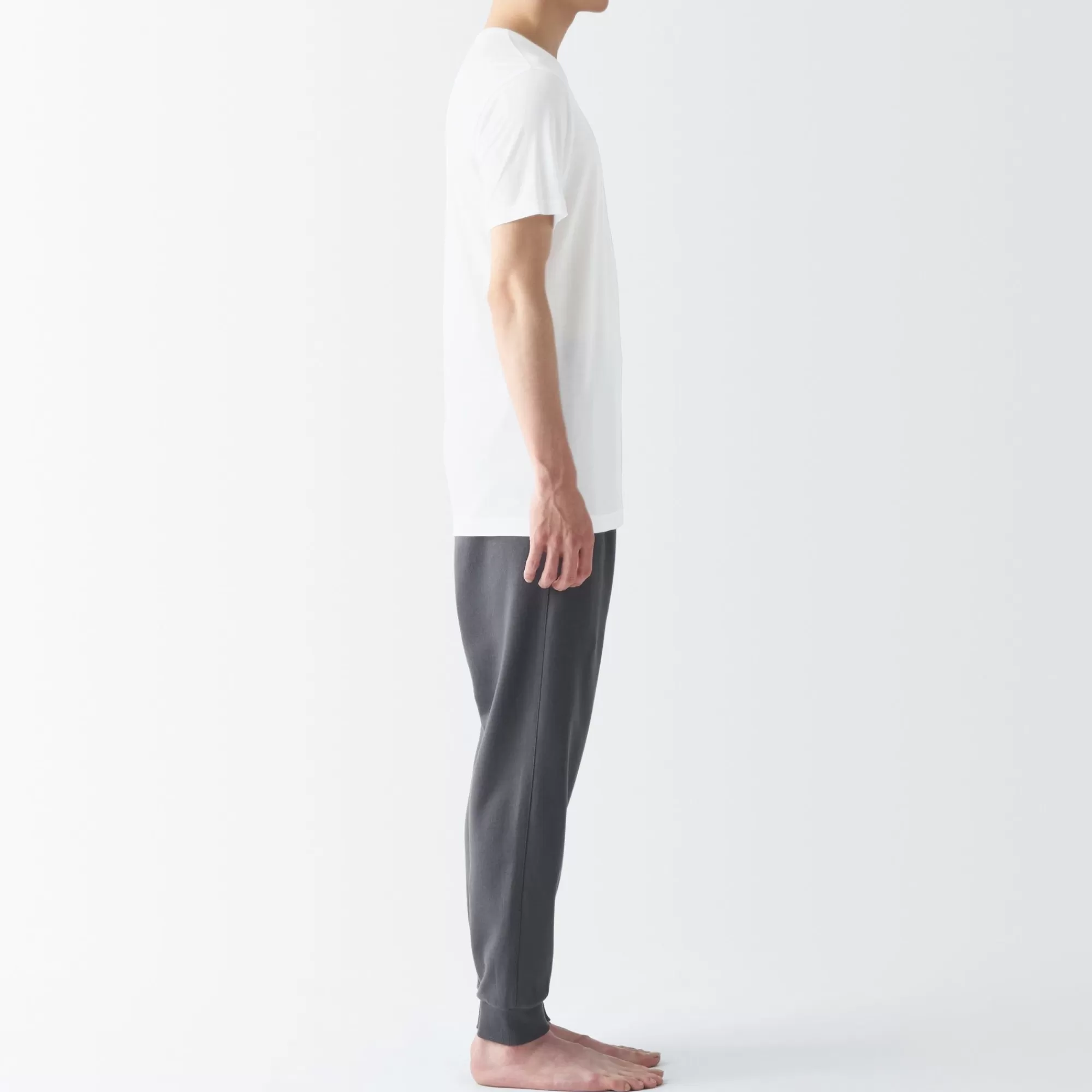 MUJI Men'S Cool Touch Smooth Crew Neck Short Sleeve T-Shirt Outlet