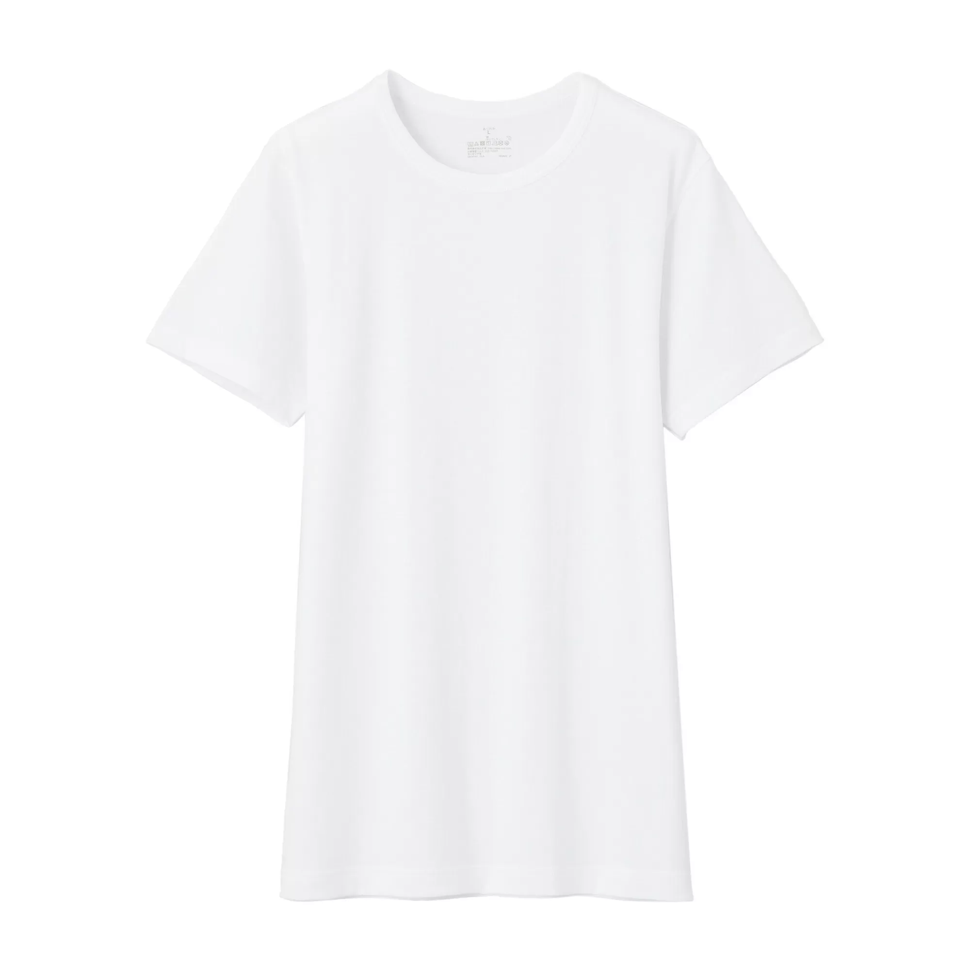 MUJI Men'S Heat Generating Cotton Crew Neck Short Sleeve T-Shirt Hot