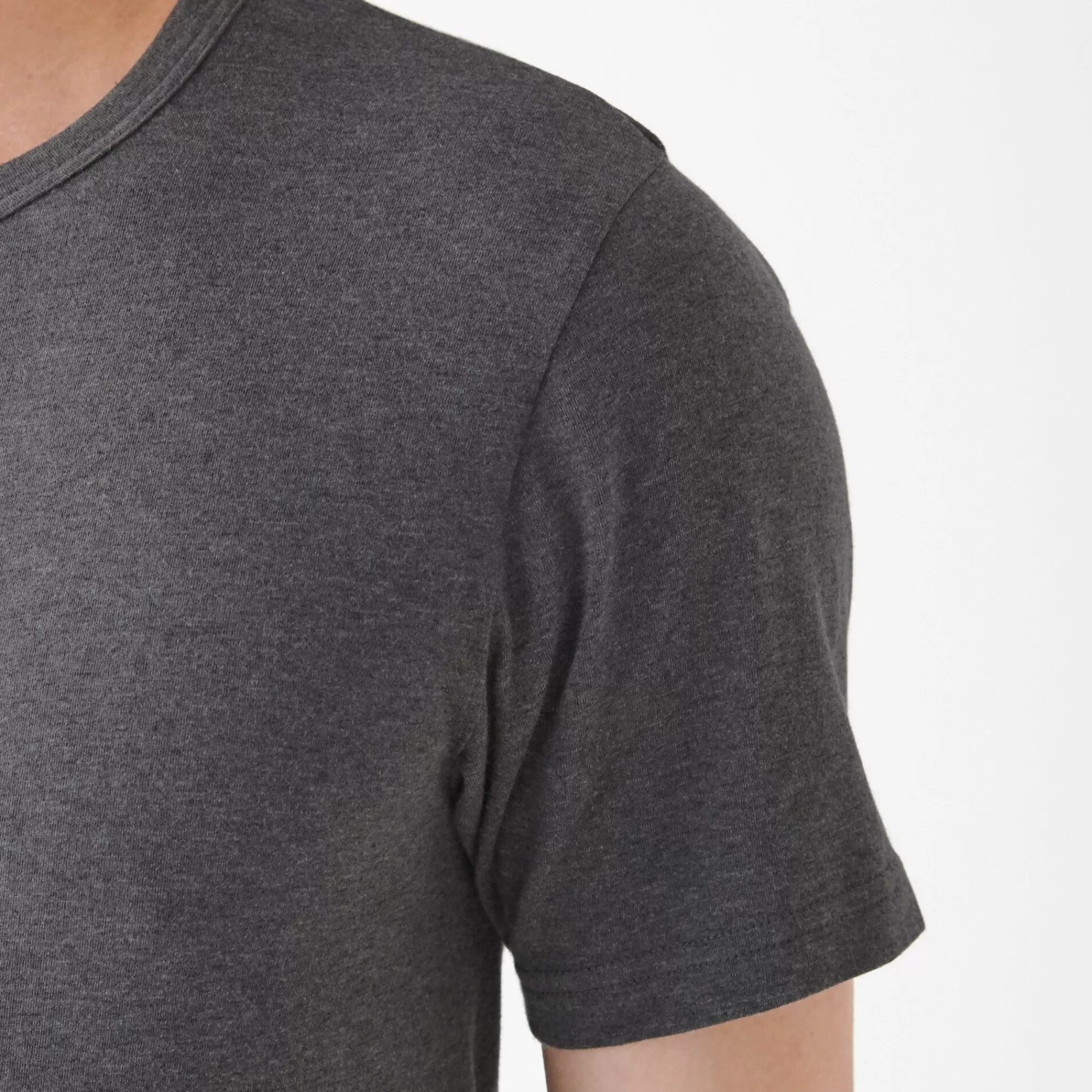 MUJI Men'S Heat Generating Cotton Crew Neck Short Sleeve T-Shirt Hot