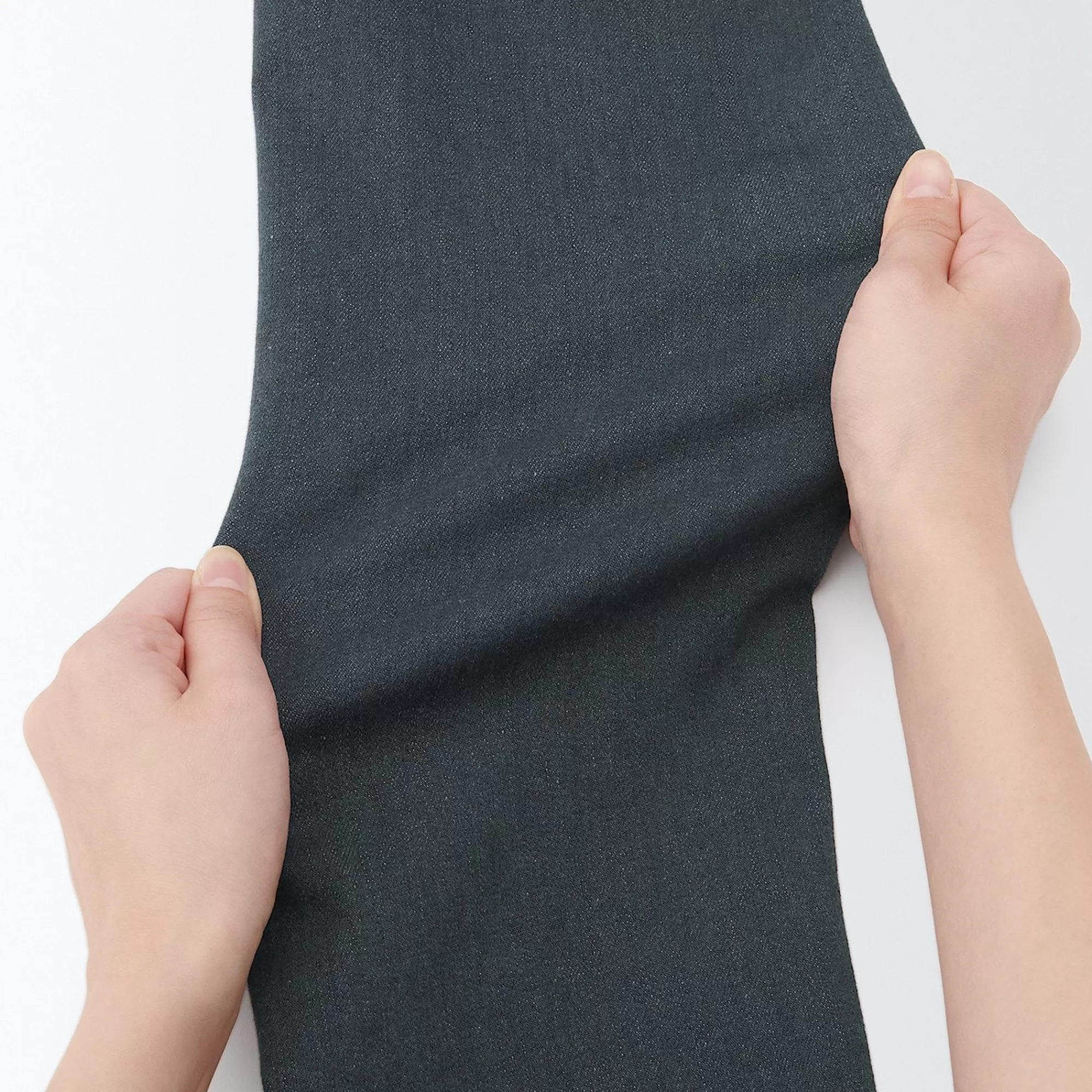 MUJI Men'S Super Stretch Denim Skinny Pants Charcoal Grey (L 30Inch / 76Cm) Charcoal Gray Outlet