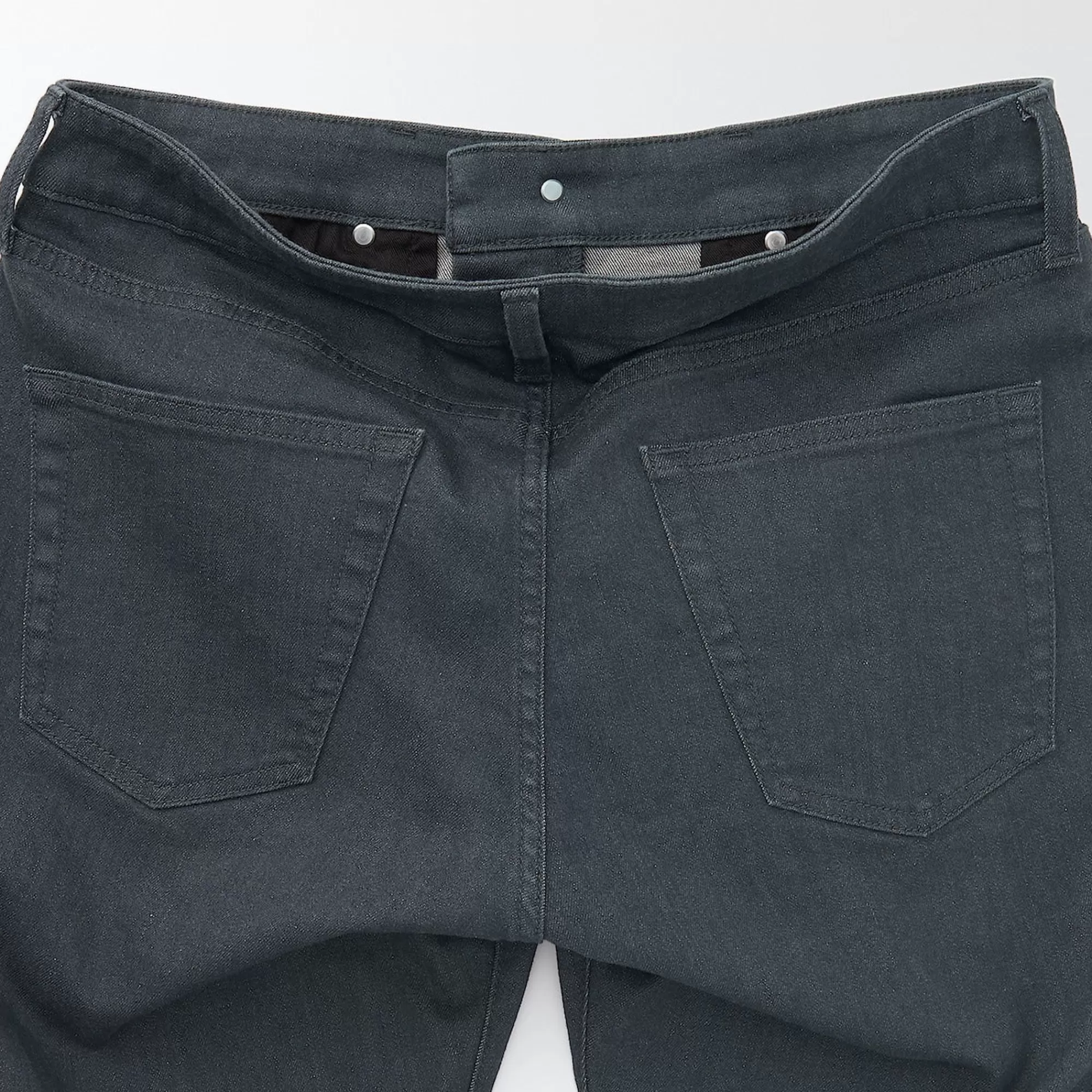MUJI Men'S Super Stretch Denim Skinny Pants Charcoal Grey (L 30Inch / 76Cm) Charcoal Gray Outlet