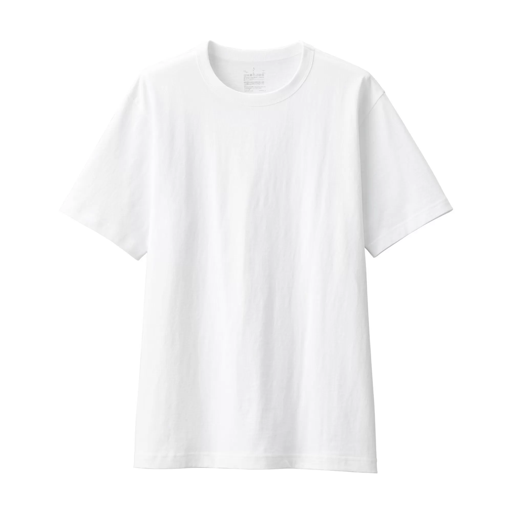 MUJI Men'S Washed Heavy Weight Crew Neck Short Sleeve T-Shirt Clearance