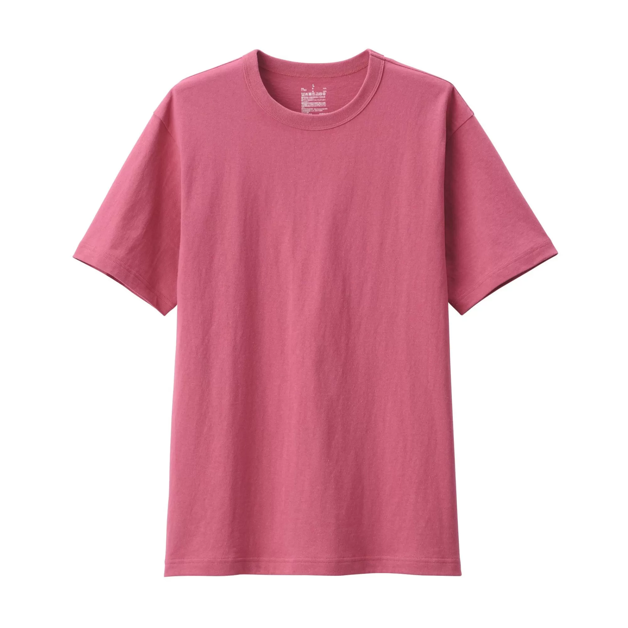 MUJI Men'S Washed Heavy Weight Crew Neck Short Sleeve T-Shirt Clearance