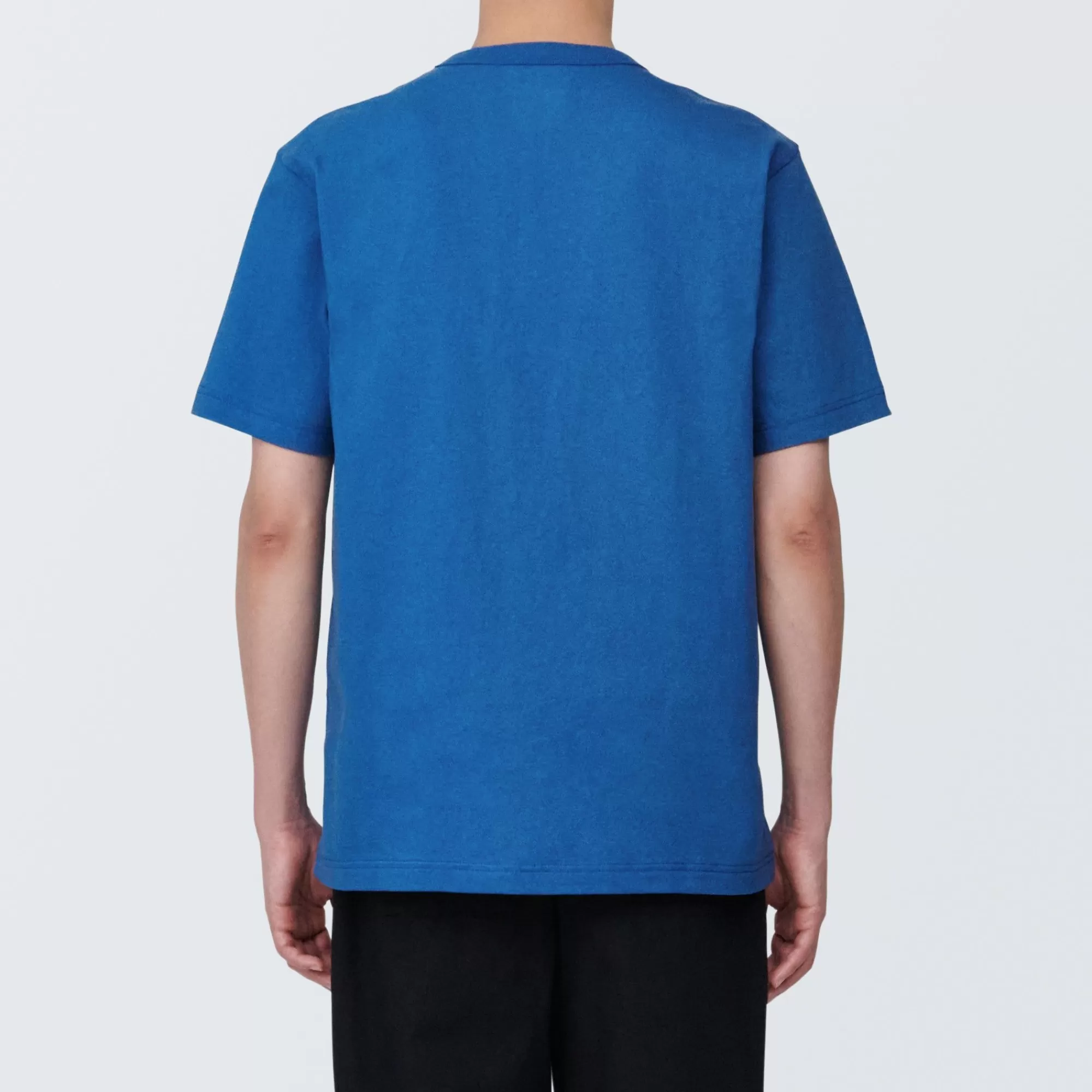 MUJI Men'S Washed Heavy Weight Crew Neck Short Sleeve T-Shirt Clearance