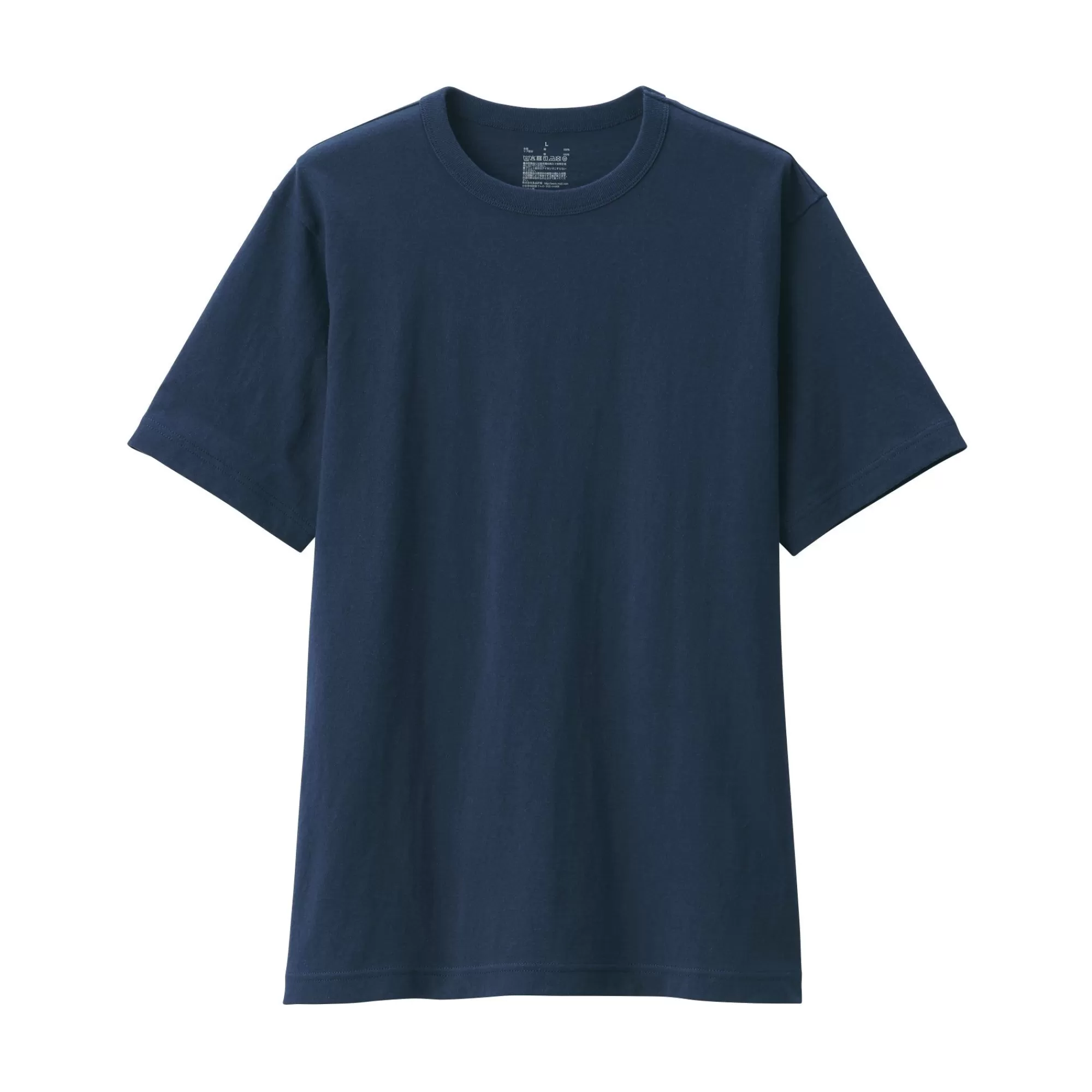 MUJI Men'S Washed Heavy Weight Crew Neck Short Sleeve T-Shirt Clearance