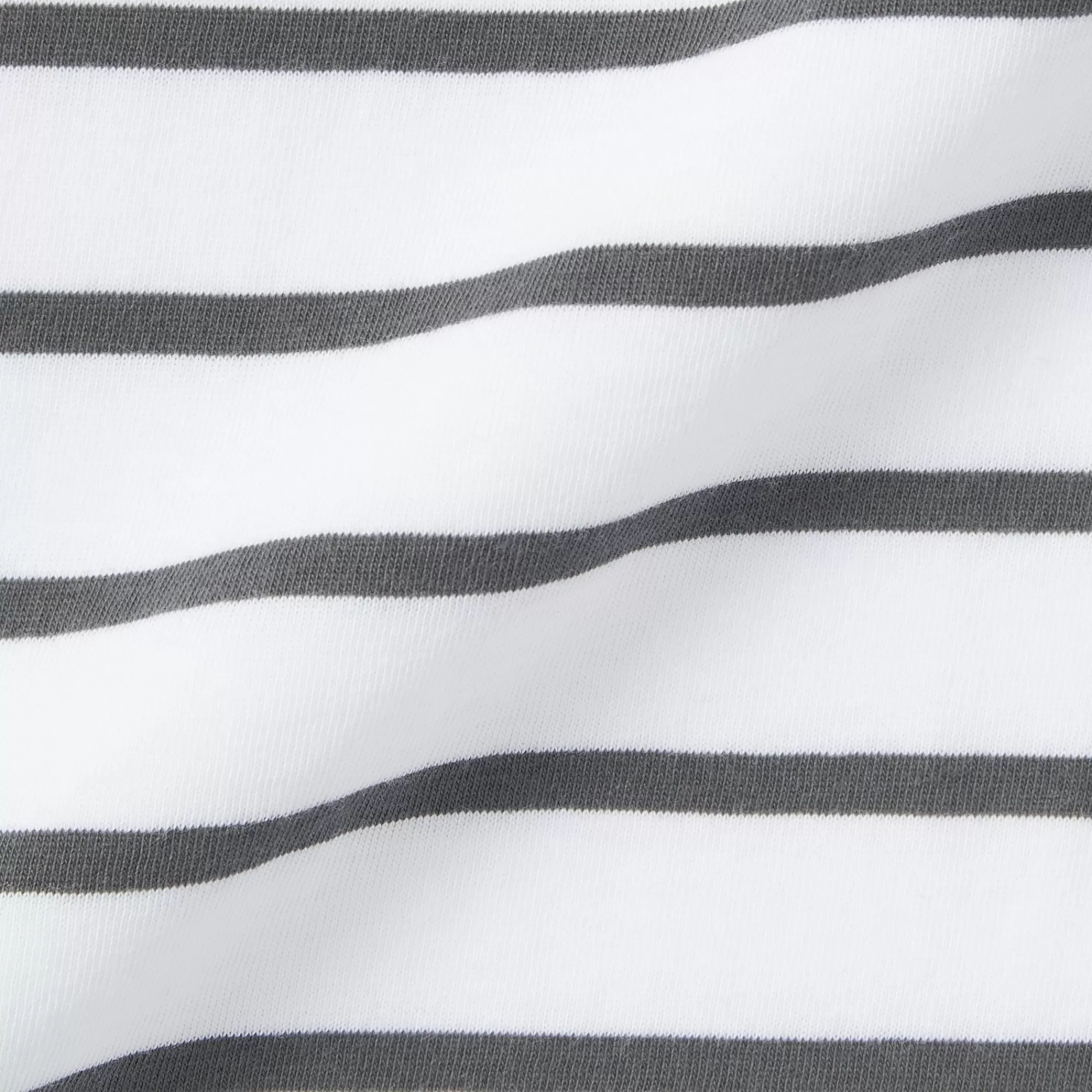 MUJI Men'S Washed Jersey Crew Neck Short Sleeve Stripe T-Shirt Cheap