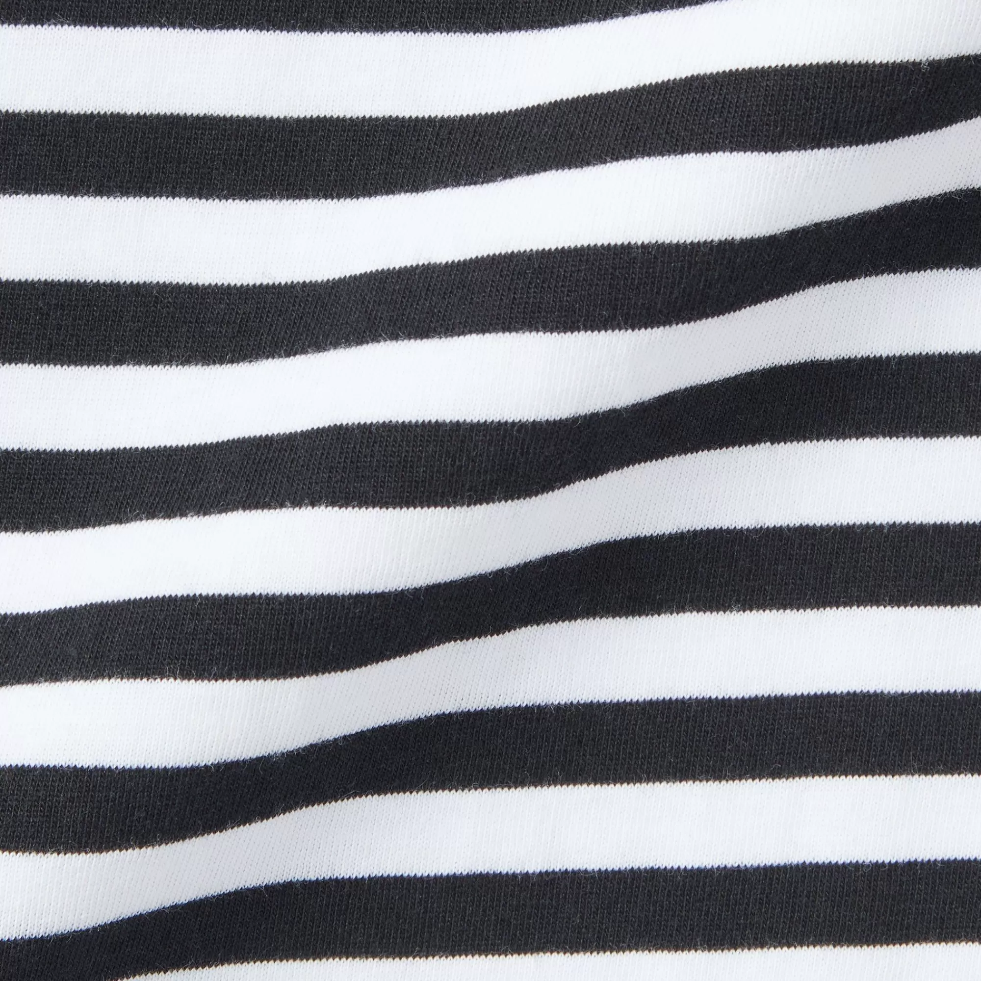 MUJI Men'S Washed Jersey Crew Neck Short Sleeve Stripe T-Shirt Cheap