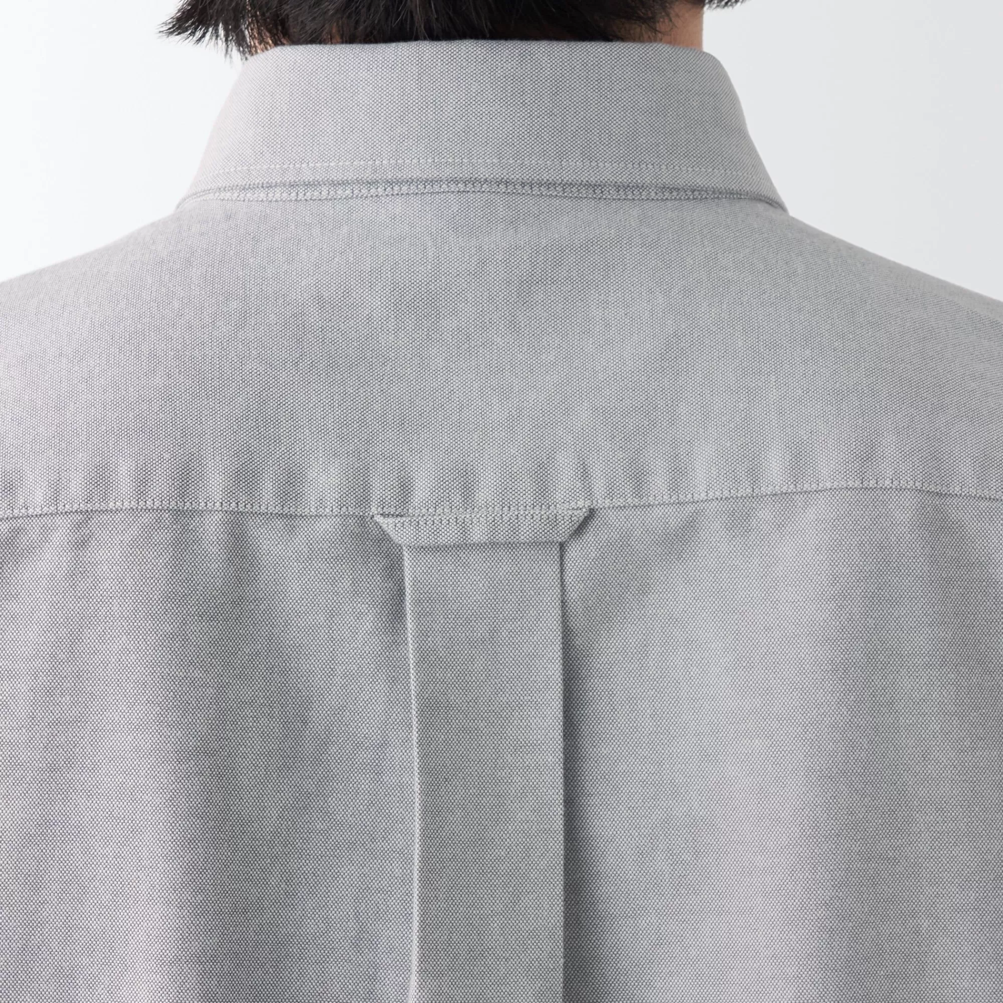 MUJI Men'S Washed Oxford Button Down Short Sleeve Shirt Clearance