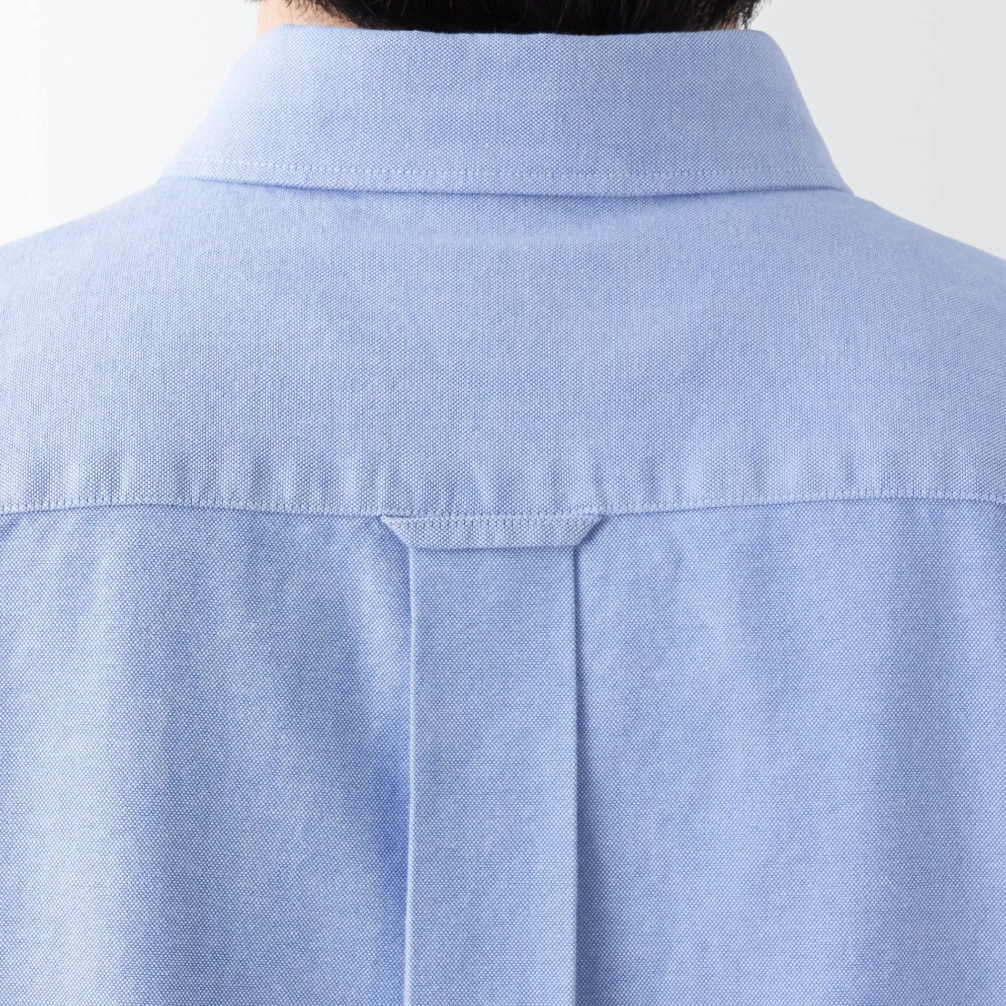 MUJI Men'S Washed Oxford Button Down Short Sleeve Shirt Clearance