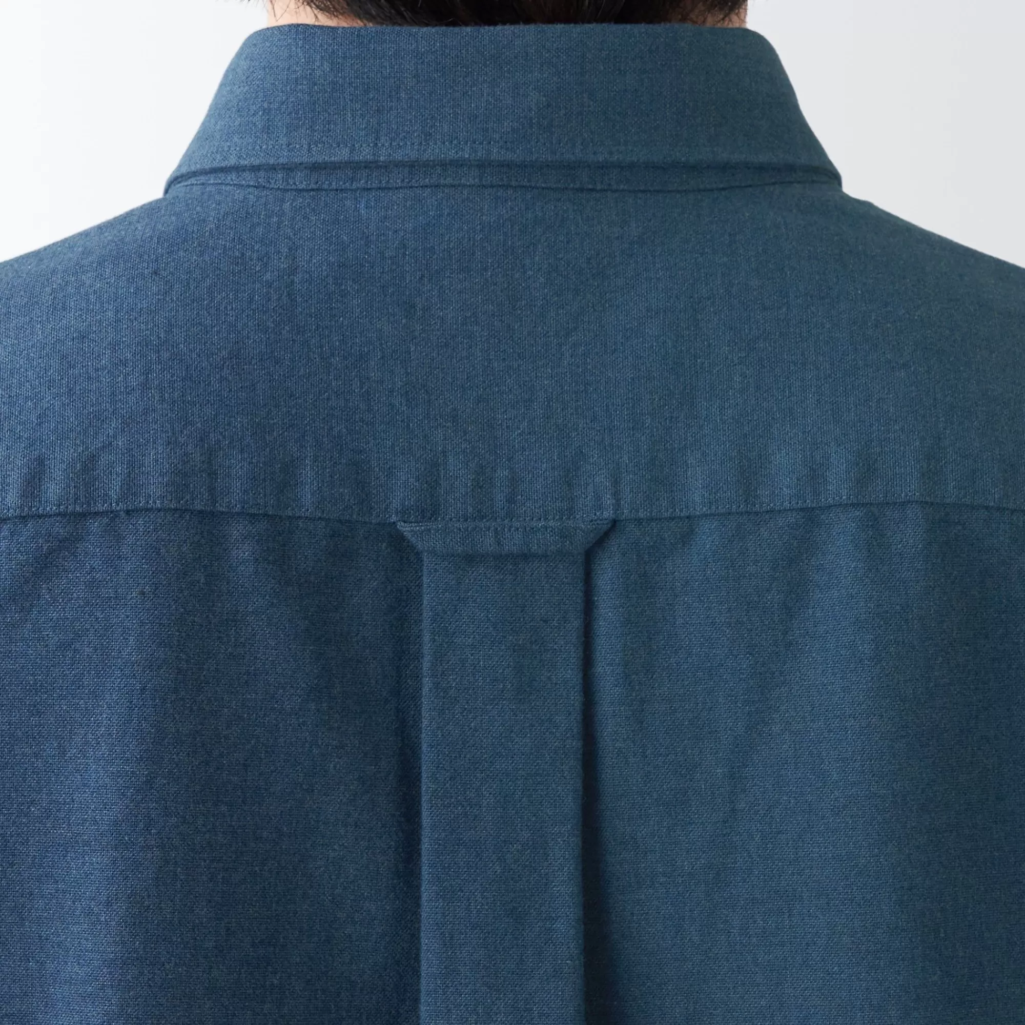 MUJI Men'S Washed Oxford Button Down Short Sleeve Shirt Clearance