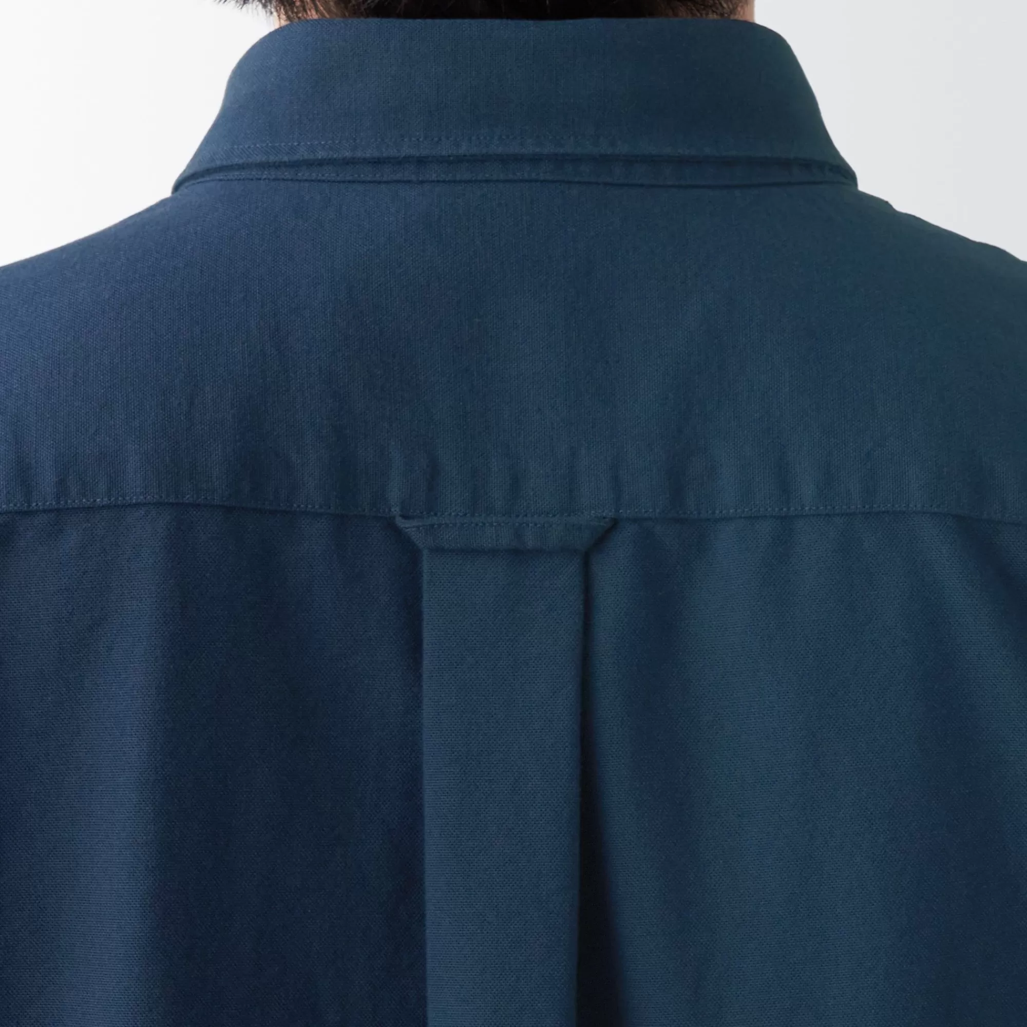 MUJI Men'S Washed Oxford Button Down Short Sleeve Shirt Clearance