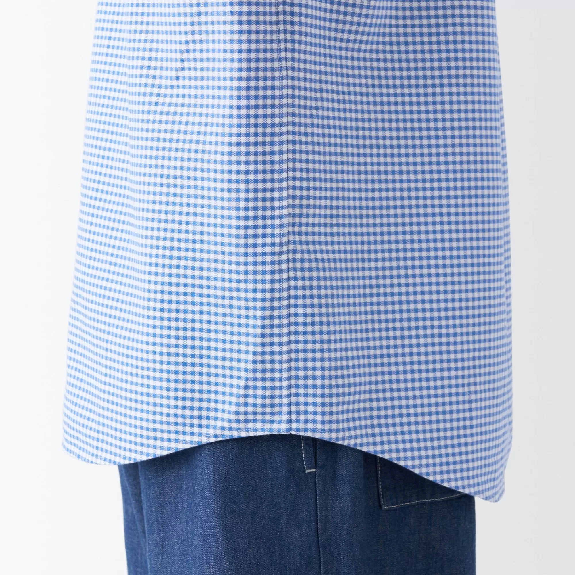 MUJI Men'S Washed Oxford Button Downpatterned Short Sleeve Shirt Discount