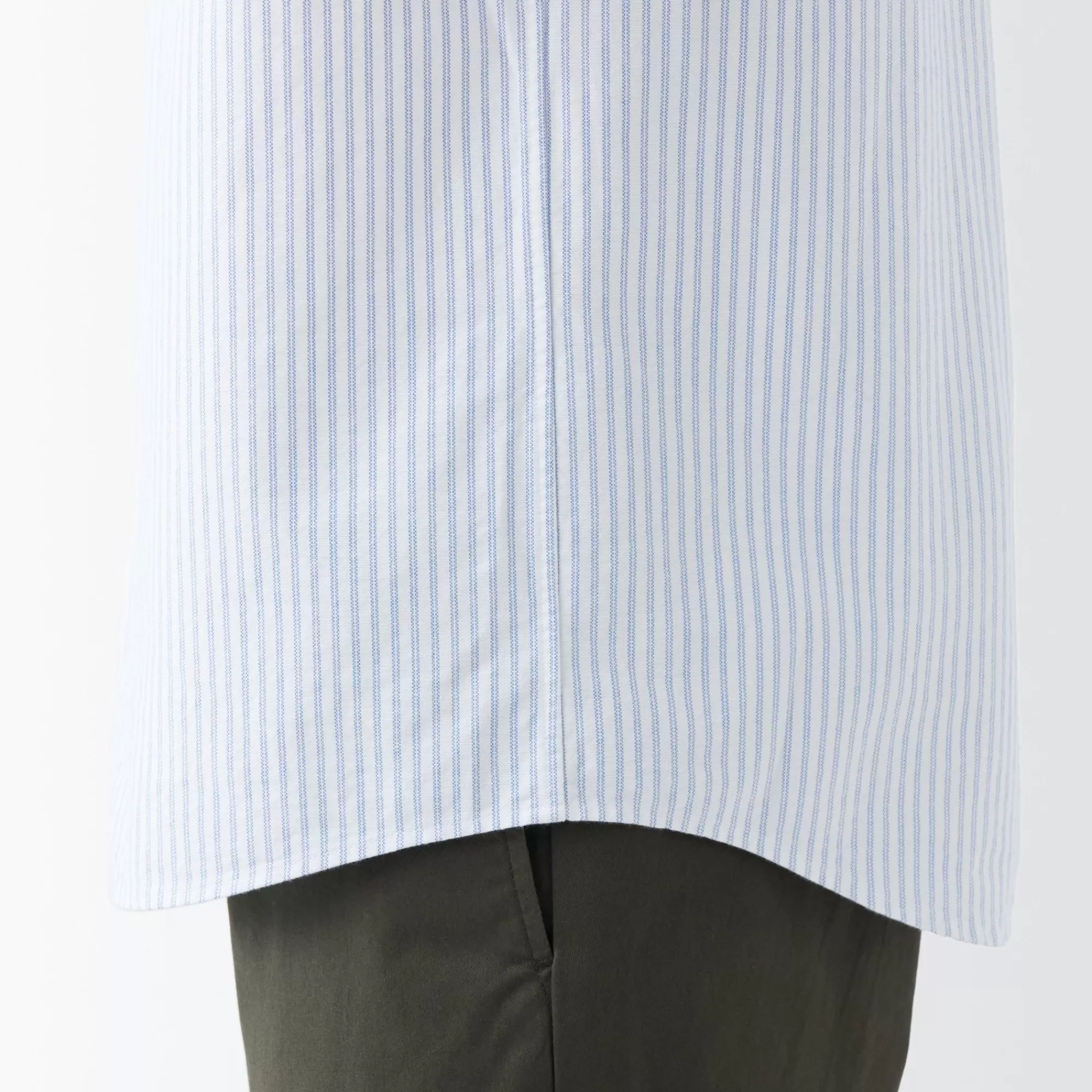 MUJI Men'S Washed Oxford Button Downpatterned Short Sleeve Shirt Discount