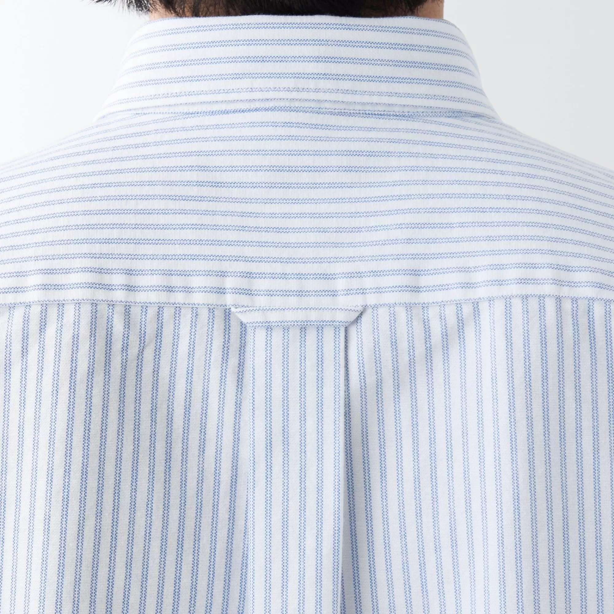 MUJI Men'S Washed Oxford Button Downpatterned Short Sleeve Shirt Discount