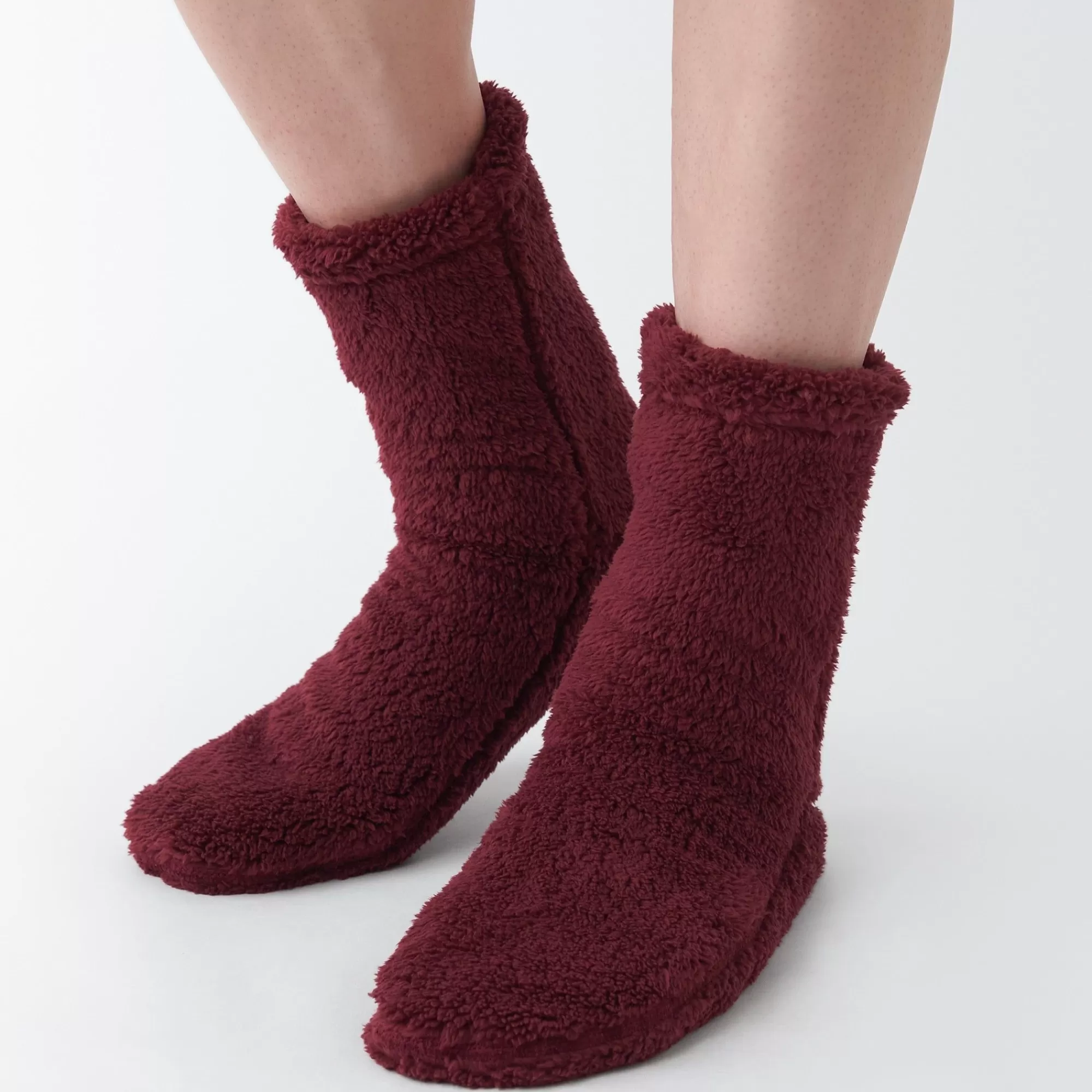 MUJI Right Angle Boa Fleece Cozy Socks Shop