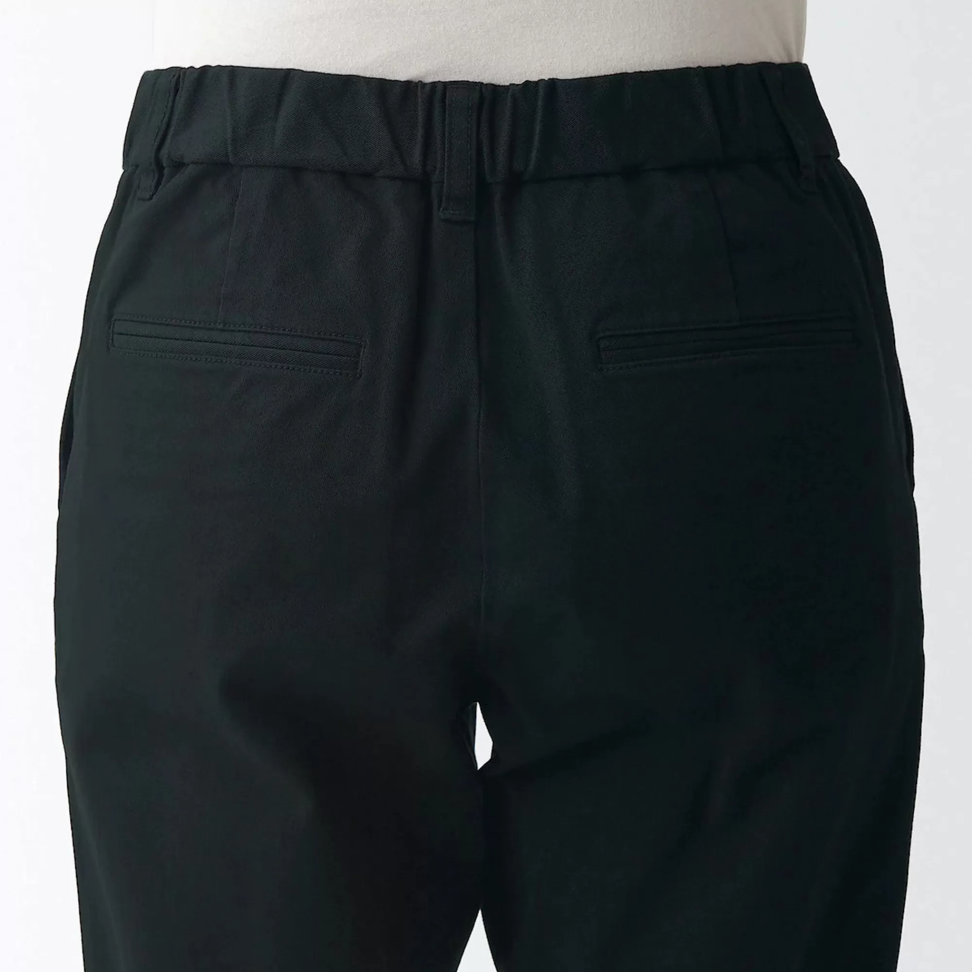 MUJI Women'S 4-Way Stretch Chino Slim Tapered Pants (L 30Inch / 75Cm) Flash Sale