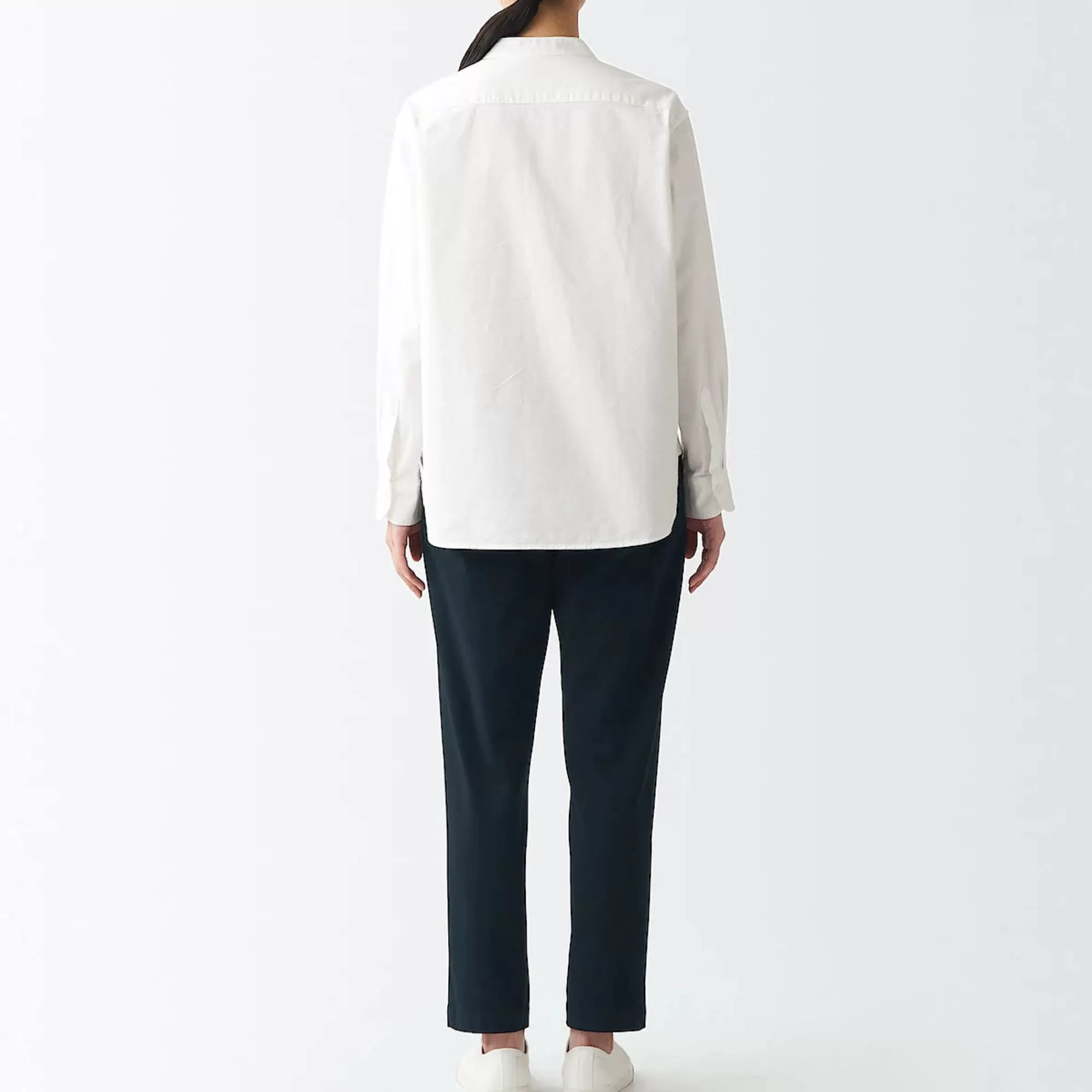 MUJI Women'S 4-Way Stretch Chino Slim Tapered Pants (L 30Inch / 75Cm) Flash Sale