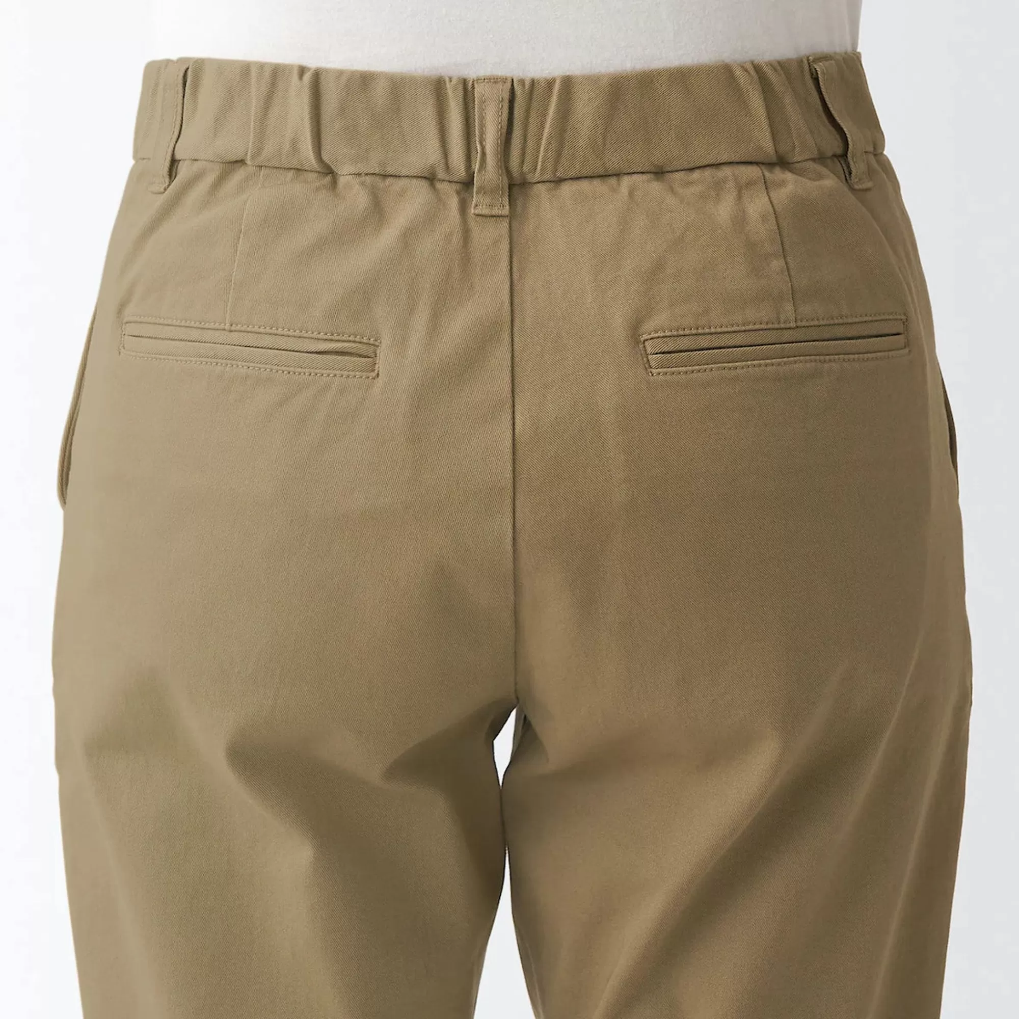 MUJI Women'S 4-Way Stretch Chino Slim Tapered Pants (L 30Inch / 75Cm) Flash Sale