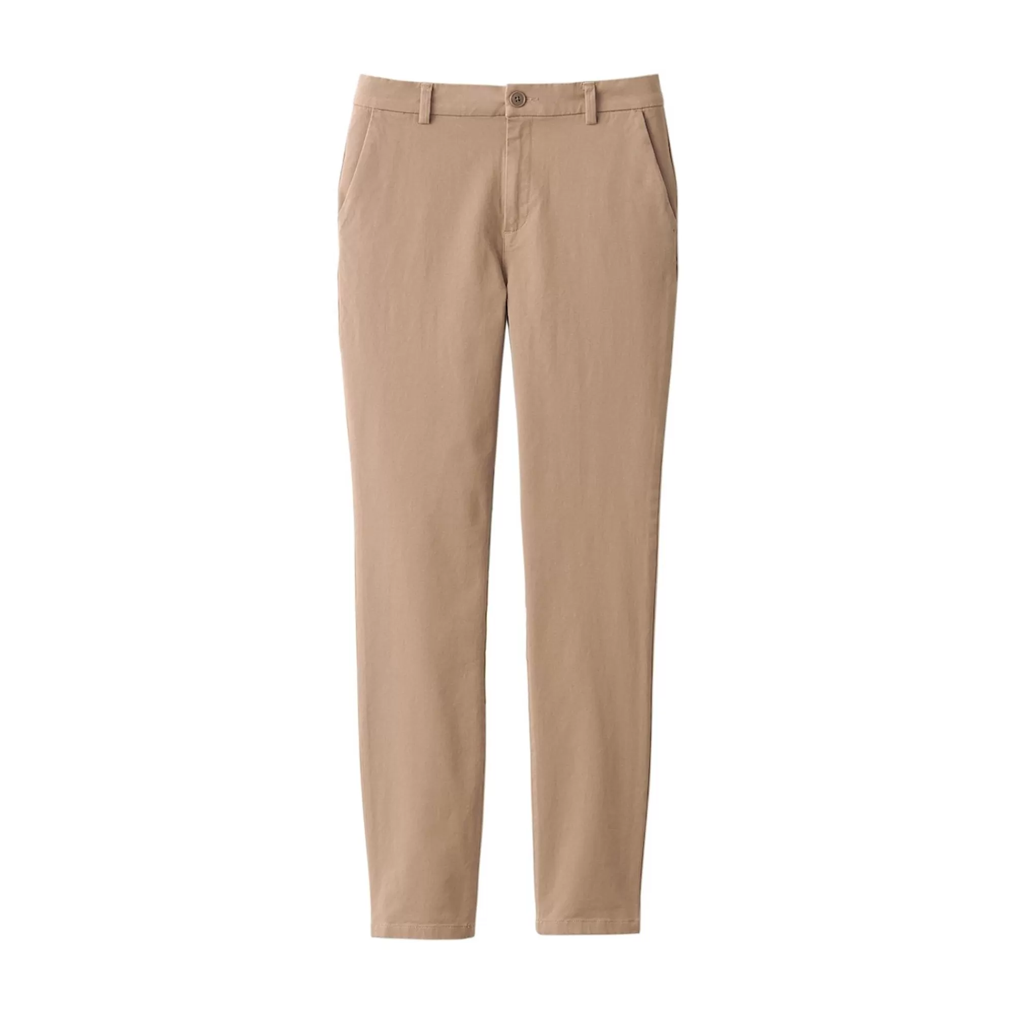 MUJI Women'S 4-Way Stretch Chino Slim Tapered Pants (L 32Inch / 82Cm) Flash Sale