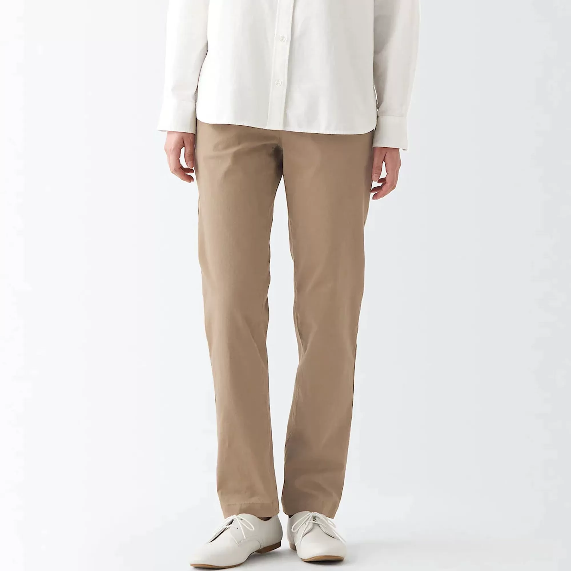 MUJI Women'S 4-Way Stretch Chino Slim Tapered Pants (L 32Inch / 82Cm) Store