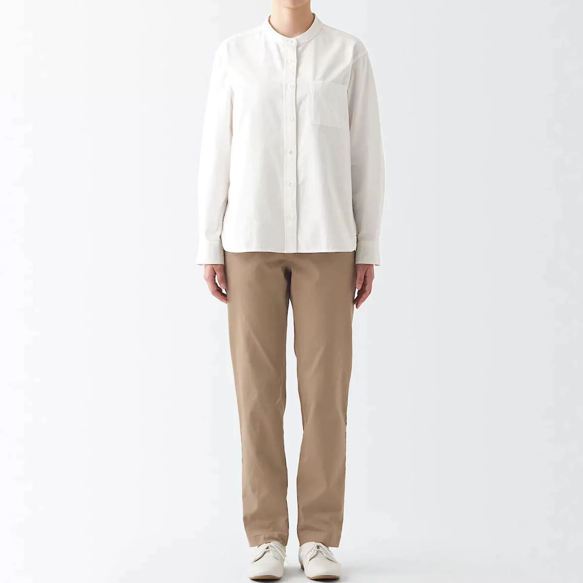 MUJI Women'S 4-Way Stretch Chino Slim Tapered Pants (L 32Inch / 82Cm) Store