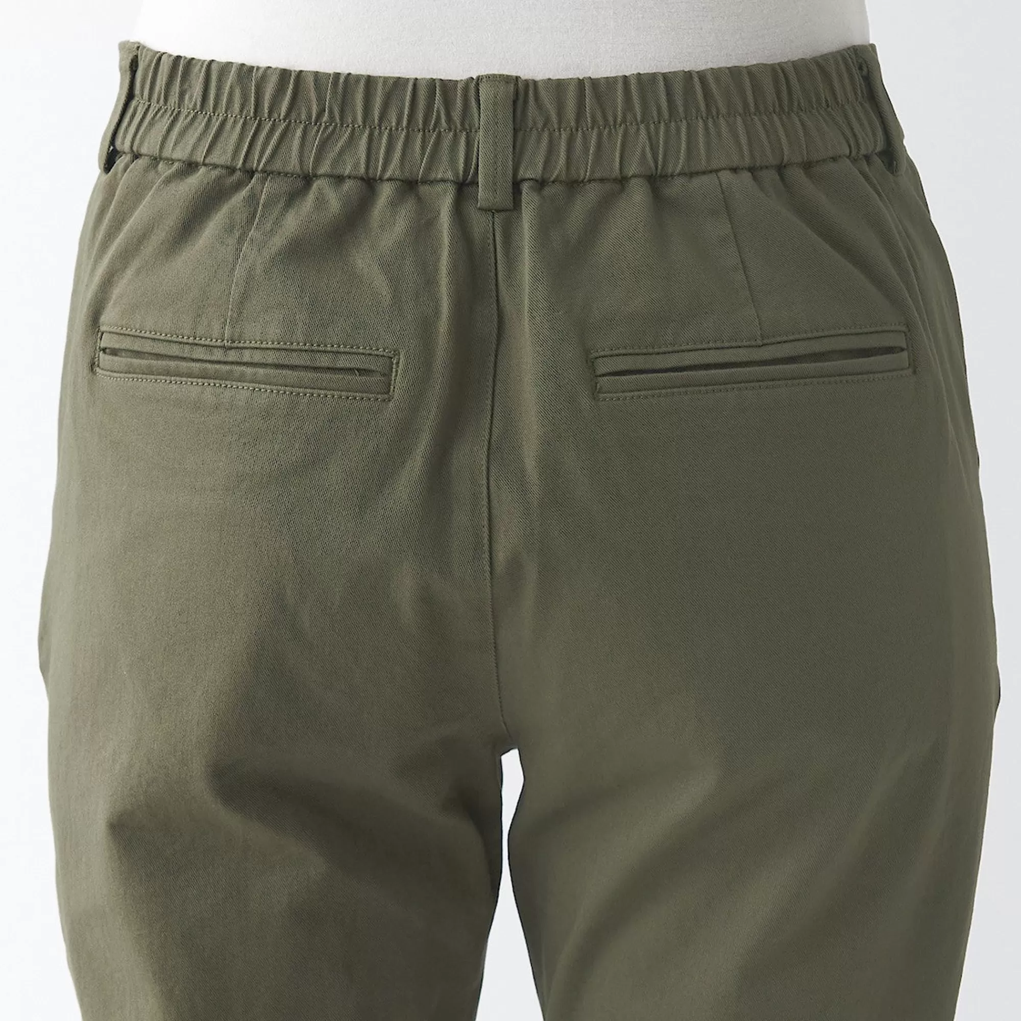MUJI Women'S 4-Way Stretch Chino Slim Tapered Pants (L 32Inch / 82Cm) Flash Sale