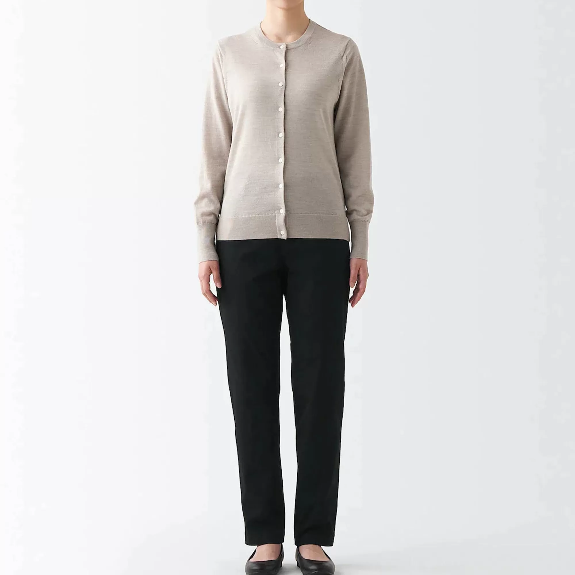 MUJI Women'S 4-Way Stretch Chino Slim Tapered Pants (L 32Inch / 82Cm) Store