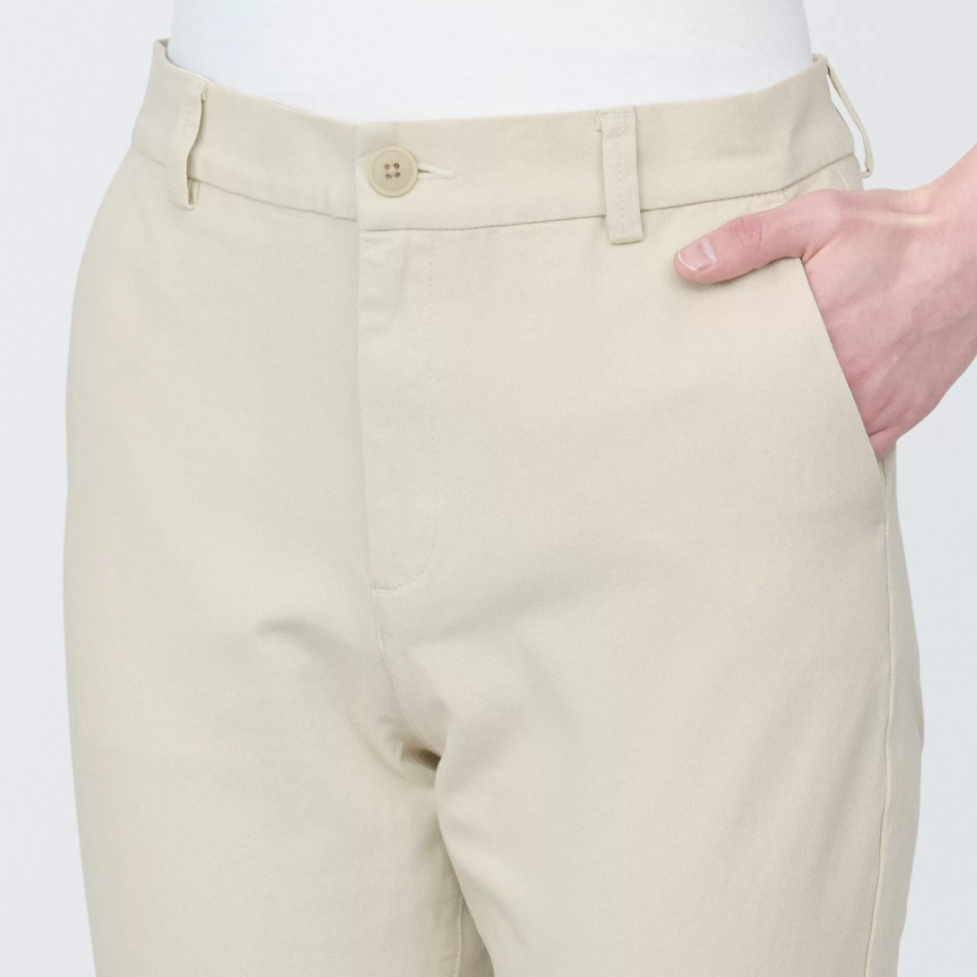 MUJI Women'S 4-Way Stretch Chino Slim Tapered Pants (L 32Inch / 82Cm) Flash Sale