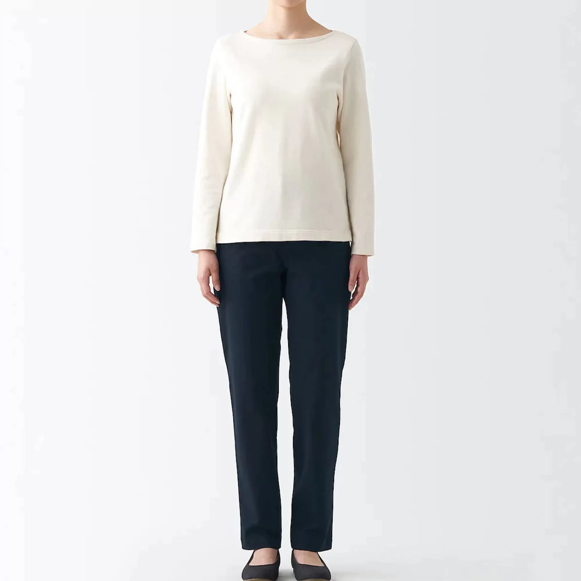 MUJI Women'S 4-Way Stretch Chino Slim Tapered Pants (L 32Inch / 82Cm) Store