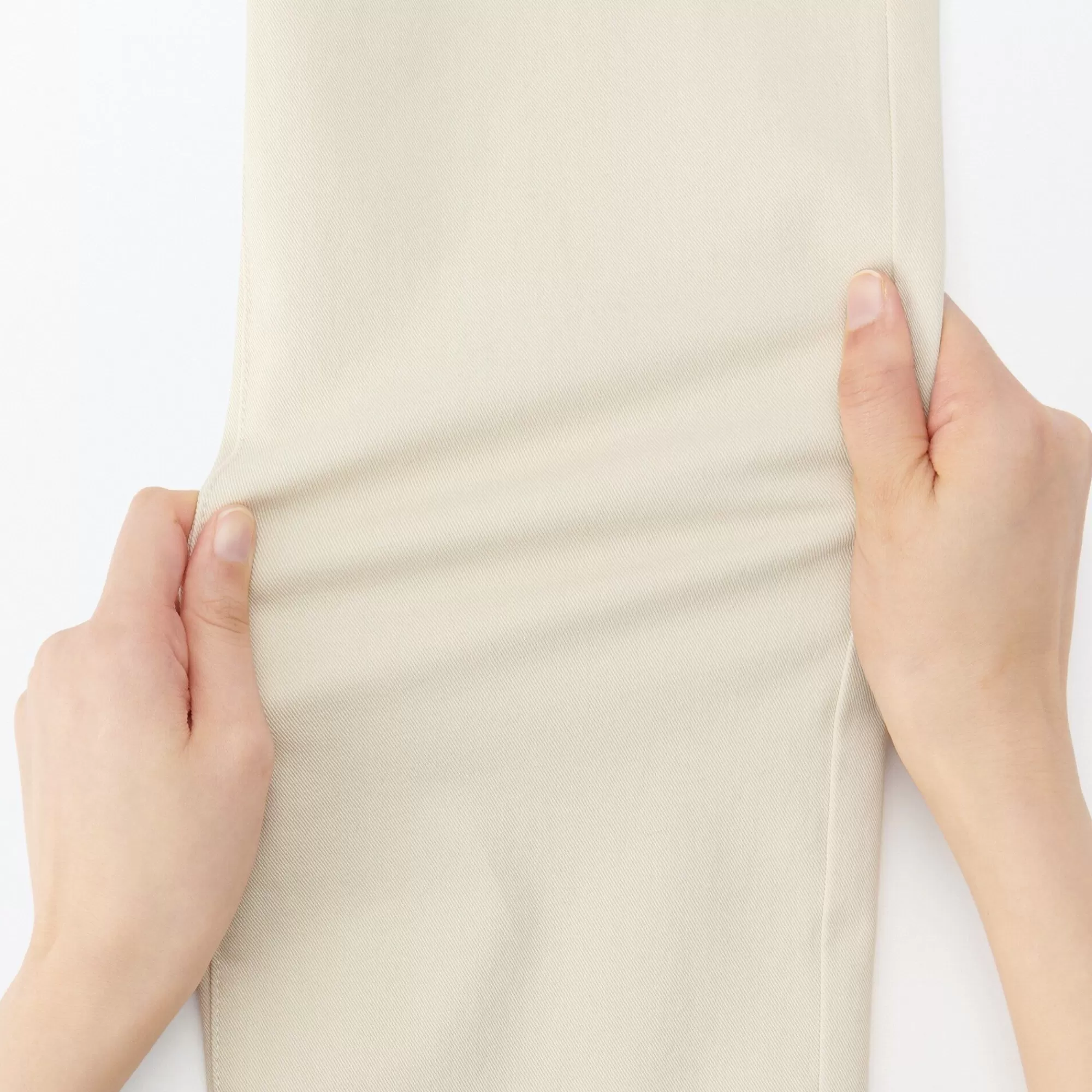 MUJI Women'S 4-Way Stretch Chino Slim Tapered Pants (L 32Inch / 82Cm) Flash Sale