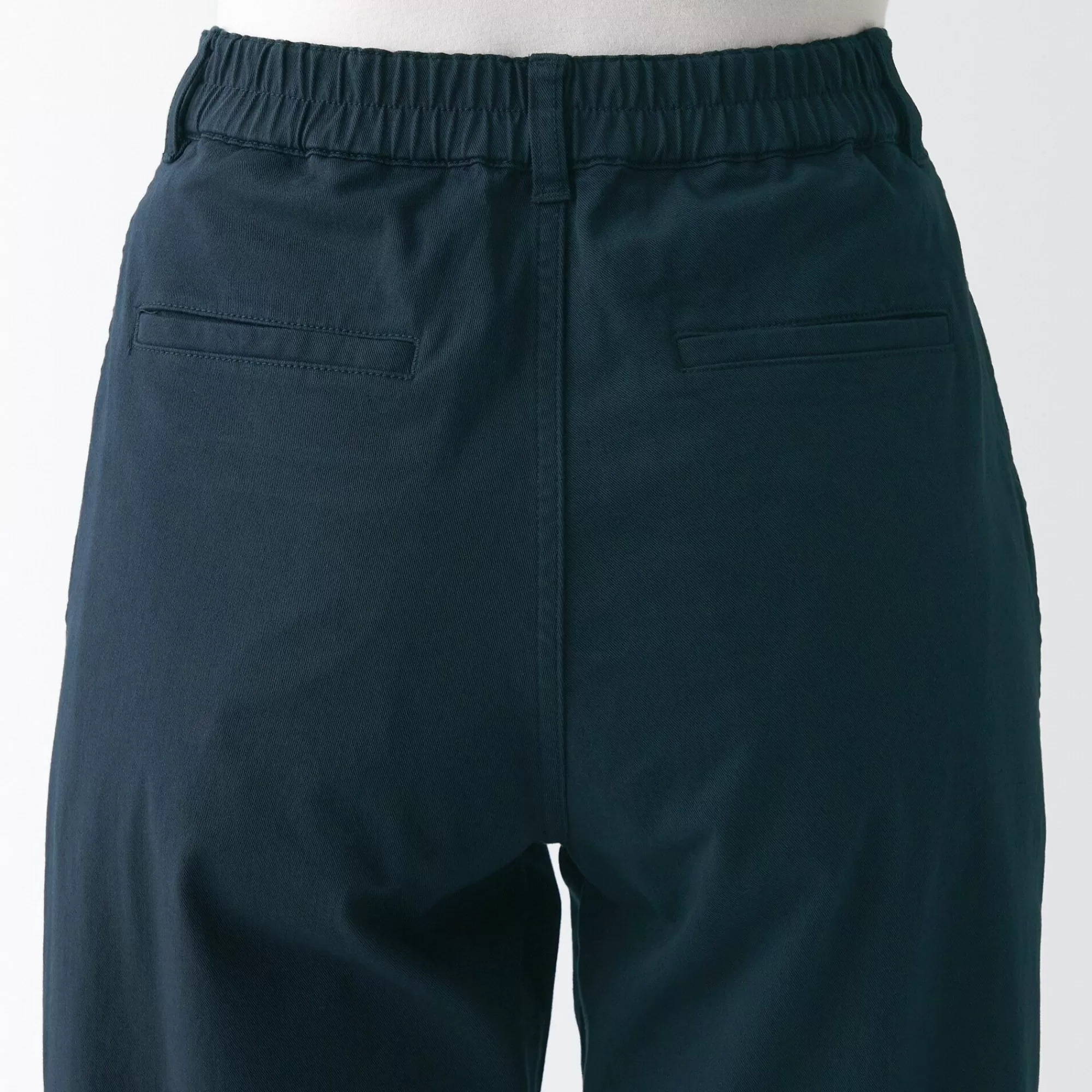 MUJI Women'S 4-Way Stretch Chino Wide Straight Pants (L 32Inch / 82Cm) Sale